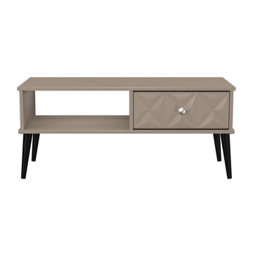Pixel 1 Drawer Coffee Table in Mushroom