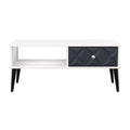 Pixel Coffee Table Indigo and White Matt