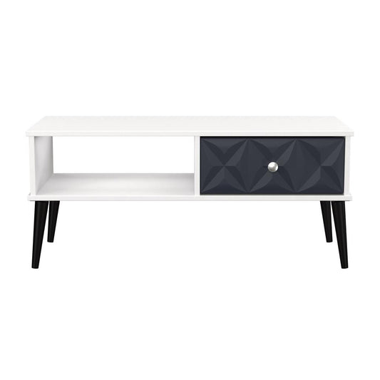Pixel Coffee Table Indigo and White Matt
