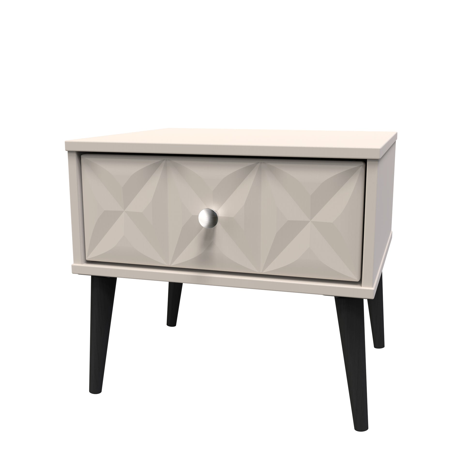 Pixel 1 Drawer Bedside Cabinet with Legs in Kashmir Matt 