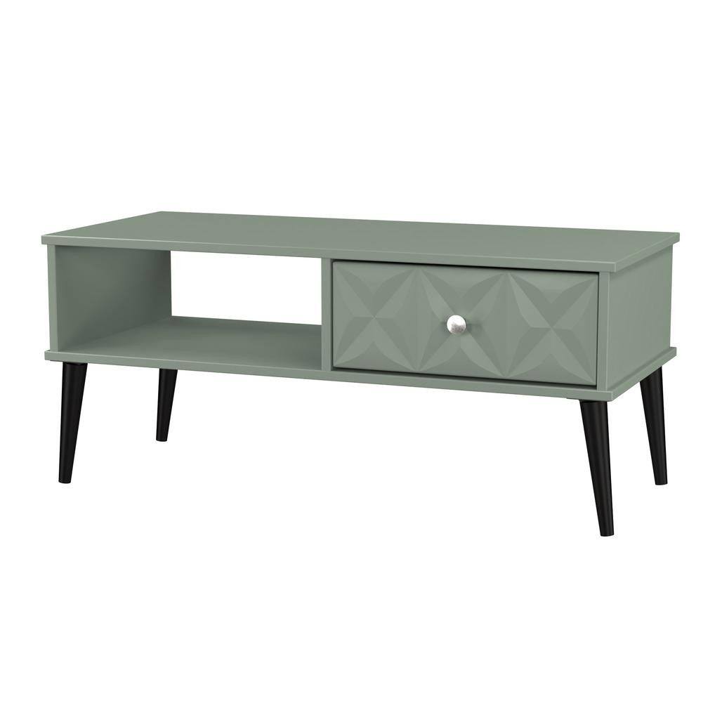 Pixel 1 Drawer Coffee Table Reed Green