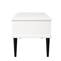 Pixel 1 Drawer Coffee Table in Deep Black and White Matt
