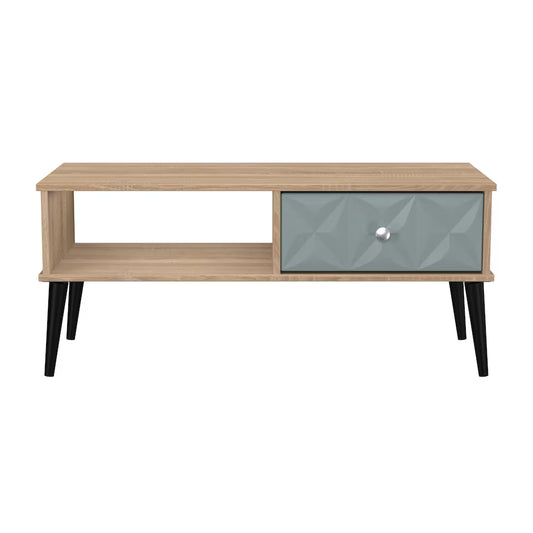 Pixel 1 Drawer Coffee Table in Duck & Bardolino Oak
