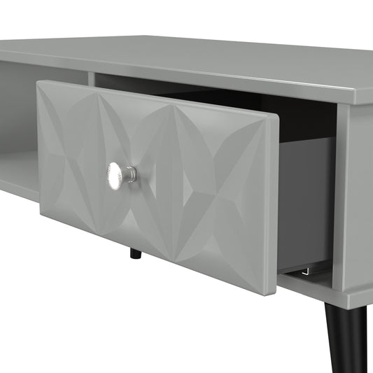 Pixel 1 Drawer Coffee Table in Dusk gray for Sale