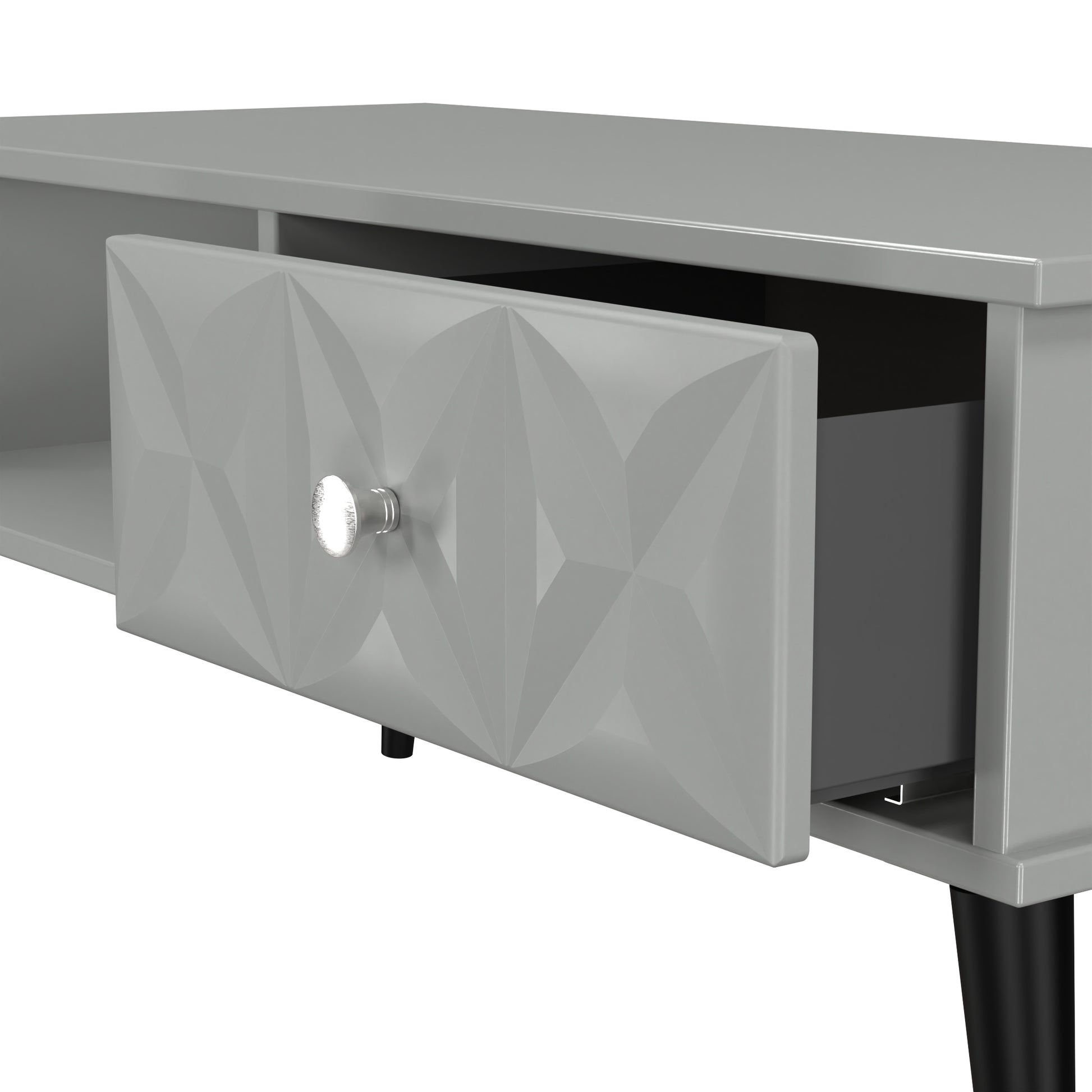 Pixel 1 Drawer Coffee Table in Shadow Matt