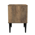 Pixel 2 Drawer Bedside Cabinet in White Matt and Vintage Oak for Sale 