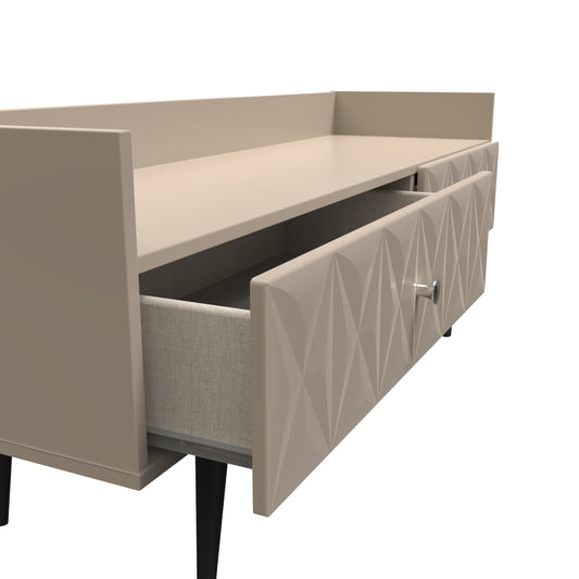 Pixel 2 Drawer Coffee TV Unit in Mushroom Colour for Sale