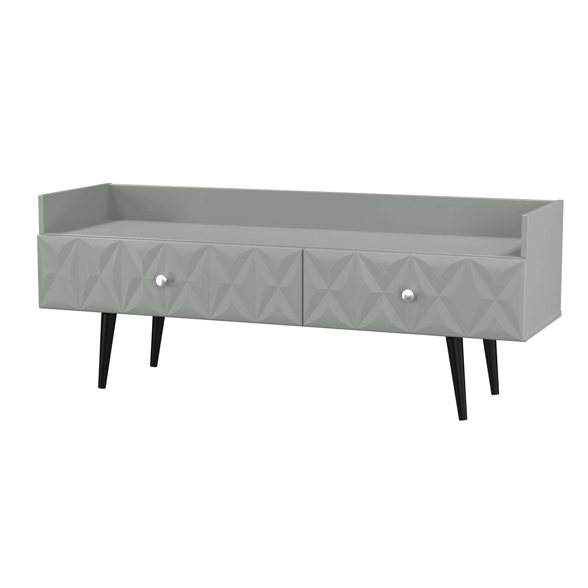 Pixel 2 Drawer Coffee Table in Dusk Grey Colour