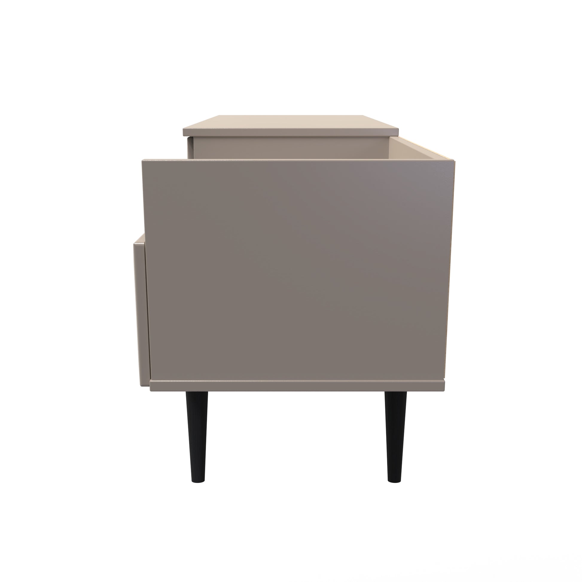 Pixel 2 Drawer TV Console Unit in Mushroom Matt