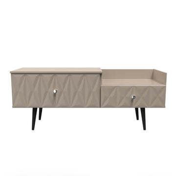 Pixel 2 Drawer TV Console Unit in Mushroom Matt Colour