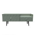 Pixel 2 Drawer TV Console Unit in Reed Green Colour