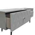 Pixel 2 Drawer TV Console Unit in Shadow Matt