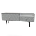 Pixel 2 Drawer TV Console Unit in Shadow Matt Colour