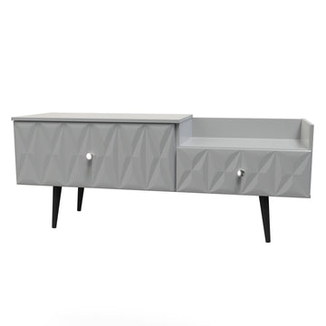 Pixel 2 Drawer TV Console Unit in Shadow Matt Colour