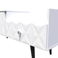 Pixel 2 Drawer TV Console Unit in White Matt 