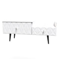 Pixel 2 Drawer TV Console Unit in White Matt Colour