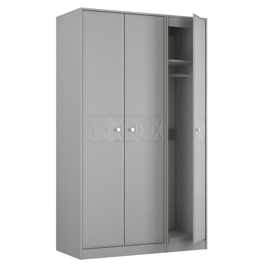 Pixel 3 Door Wardrobe in Dusk Grey 