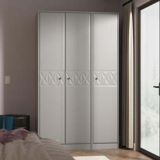 Pixel 3 Door Wardrobe in Dusk Grey Colour