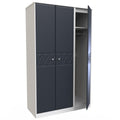 Pixel 3 Door Wardrobe in Indigo Blue and White Matt Colour