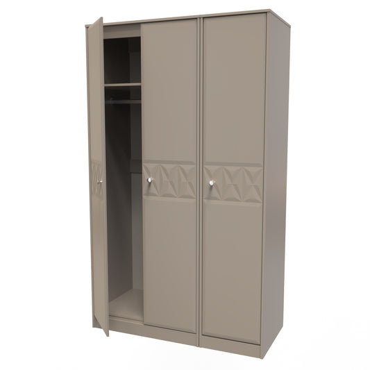 Pixel 3 Door Wardrobe in Mushroom Matt Colour