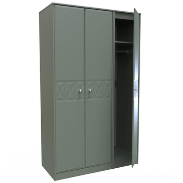 Pixel 3 Door Wardrobe in Reed Green 