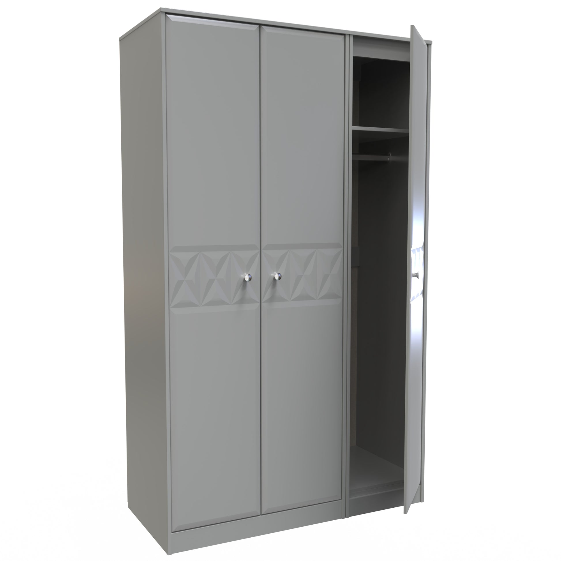 Pixel 3 Door Wardrobe in Shadow Matt 