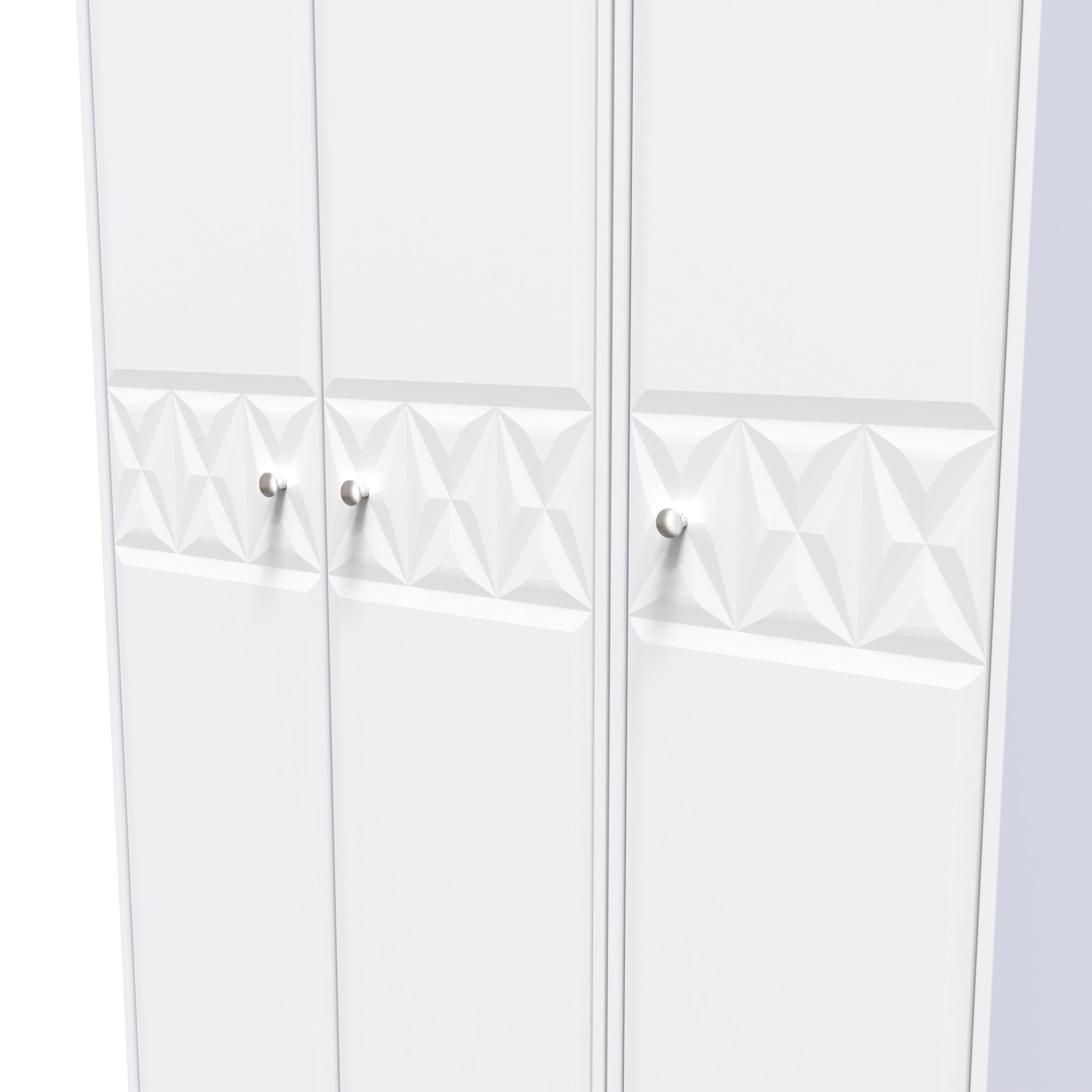 Pixel 3 Door Wardrobe in White Matt for Sale
