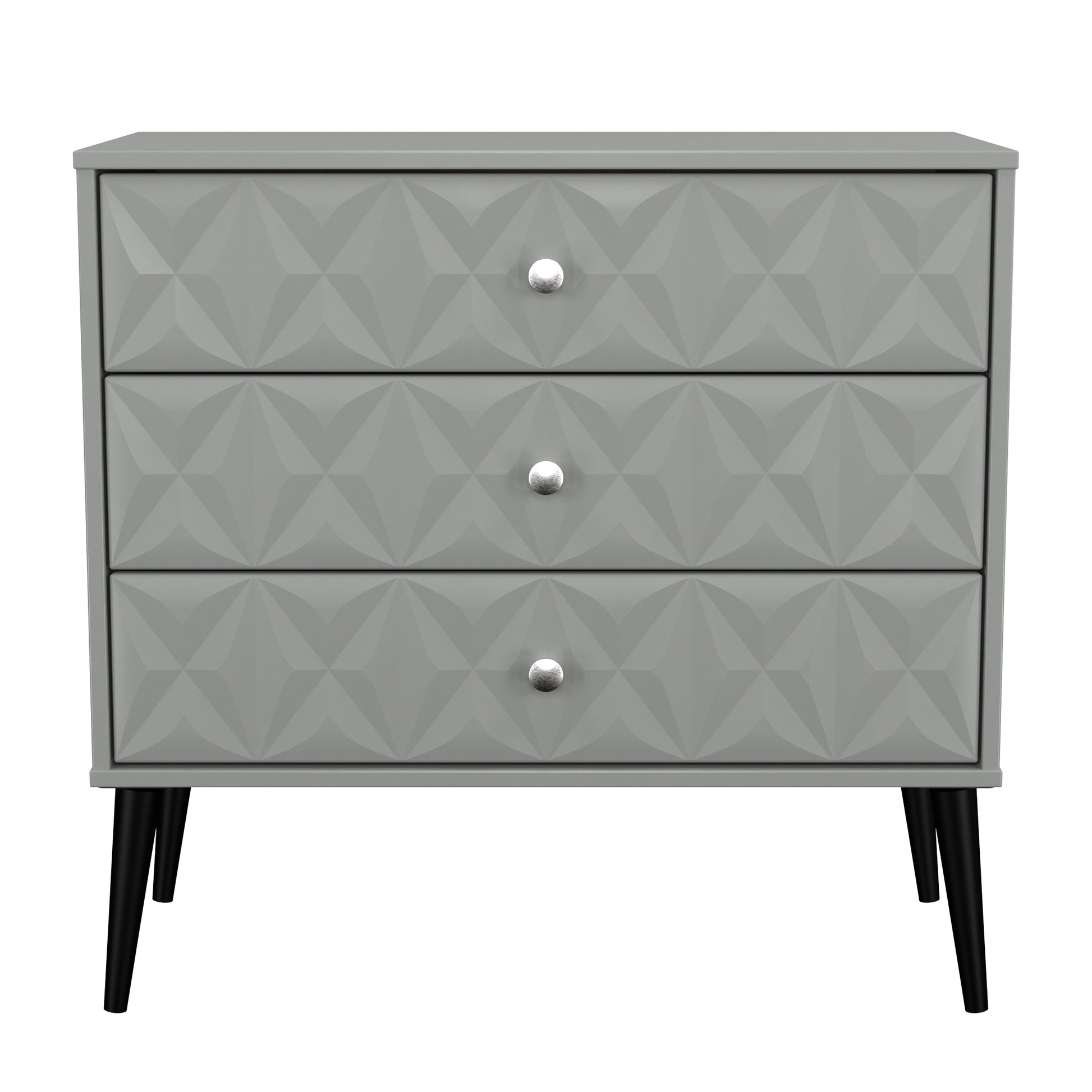 Pixel 3 Drawer Chest in Dusk Grey Colour