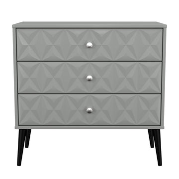 Pixel 3 Drawer Chest in Dusk Grey Colour