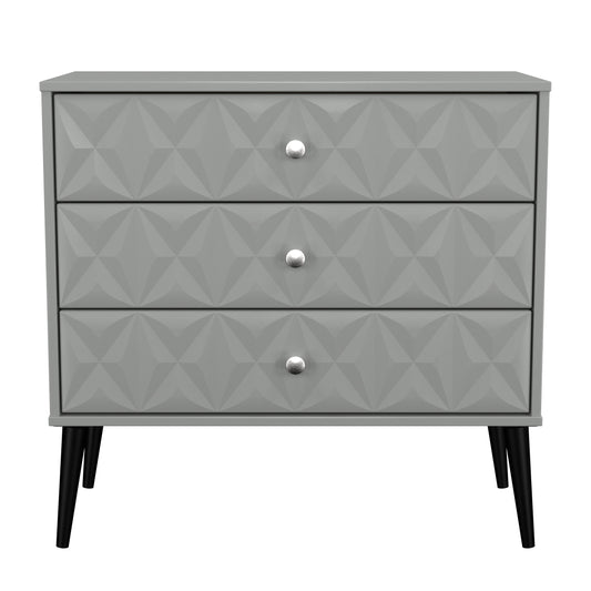 Pixel 3 Drawer Chest in Dusk Grey Colour