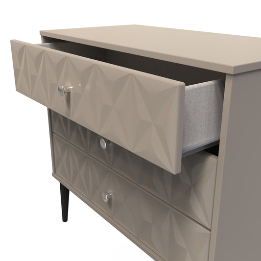 Pixel 3 Drawer Chest in Mushroom Matt Colour
