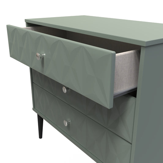 Pixel 3 Drawer Chest in Reed Green 