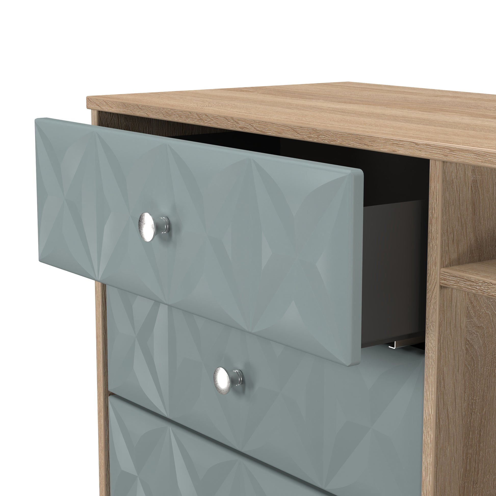 Pixel 3 Drawer TV Unit in Duck & Bardolino Oak for Sale