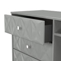 Pixel 3 Drawer TV Unit in Dusk Grey Colour Online 