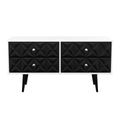 Pixel 4 Drawer Bed Box in Deep Black & White Matt