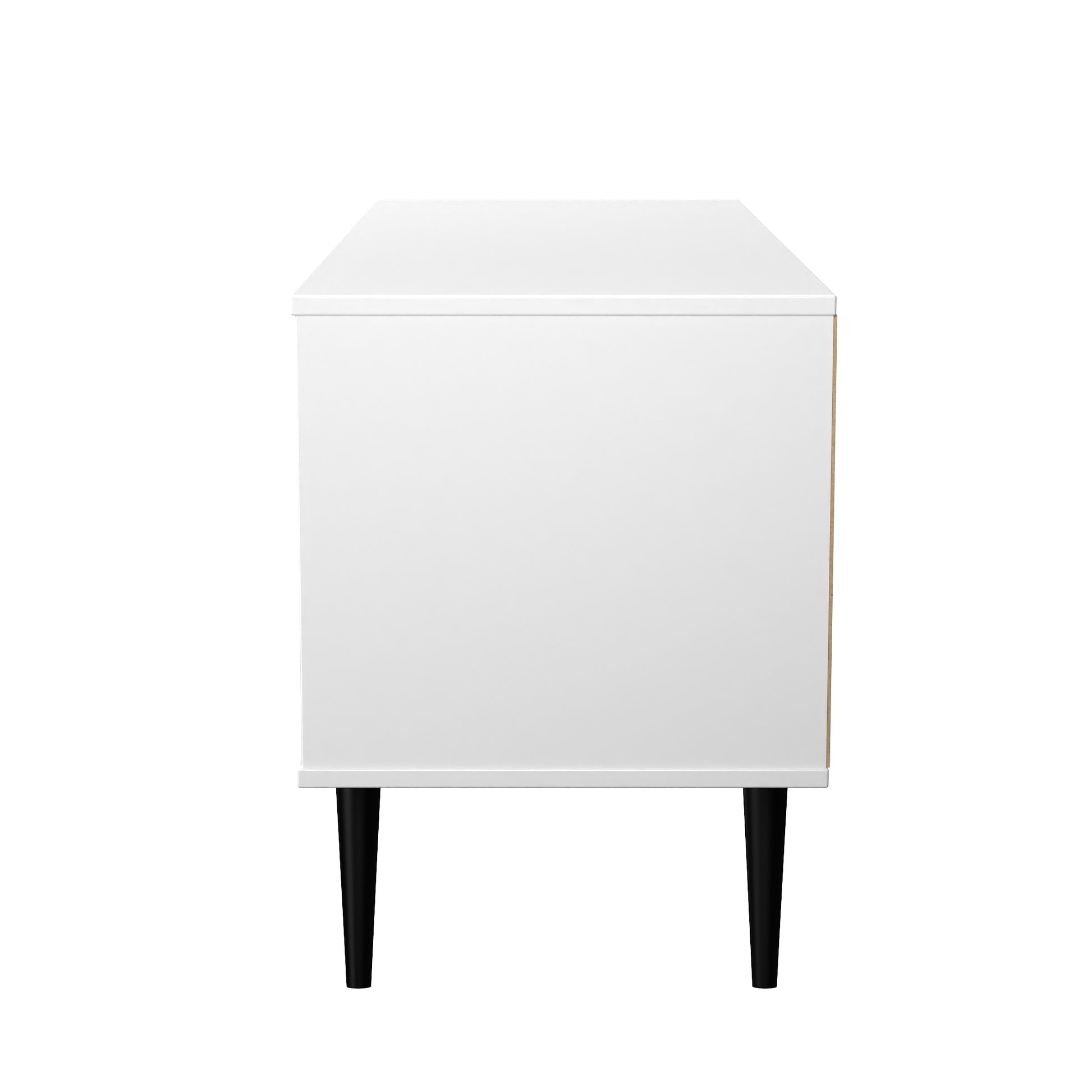 Pixel 4 Drawer Bed Box in Deep Black & White Matt Colour for Sale