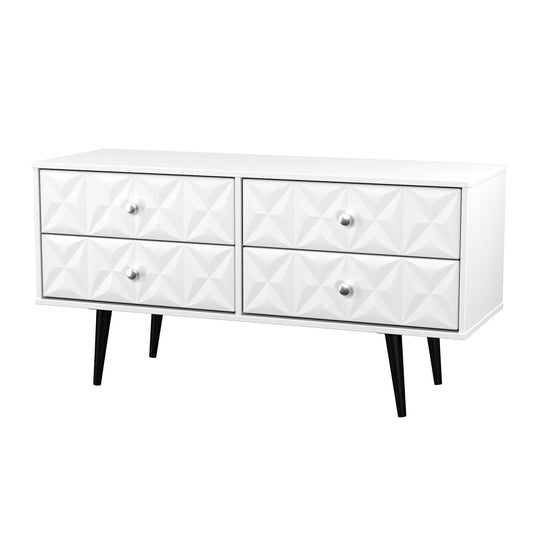 Pixel 4 Drawer Bed Box in White Matt Colour