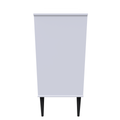 Pixel 4 Drawer Chest in Deep Black & White Matt Colour for Sale