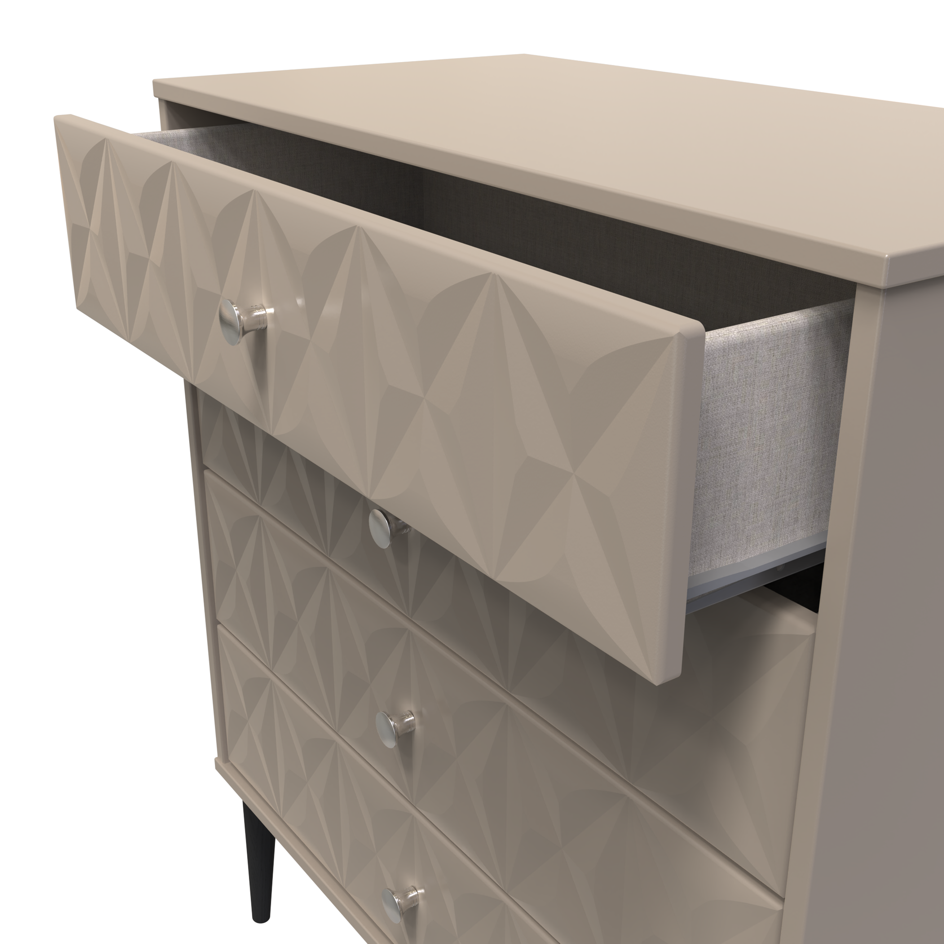 Pixel 4 Drawer Chest in Mushroom Matt 