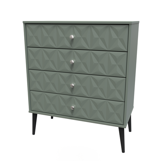 Pixel 4 Drawer Chest in Reed Green Colour