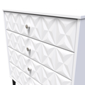Pixel 4 Drawer Chest in White Matt Colour for Sale