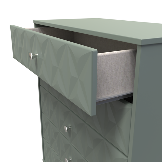 Pixel 5 Drawer Chest in Reed Green Colour