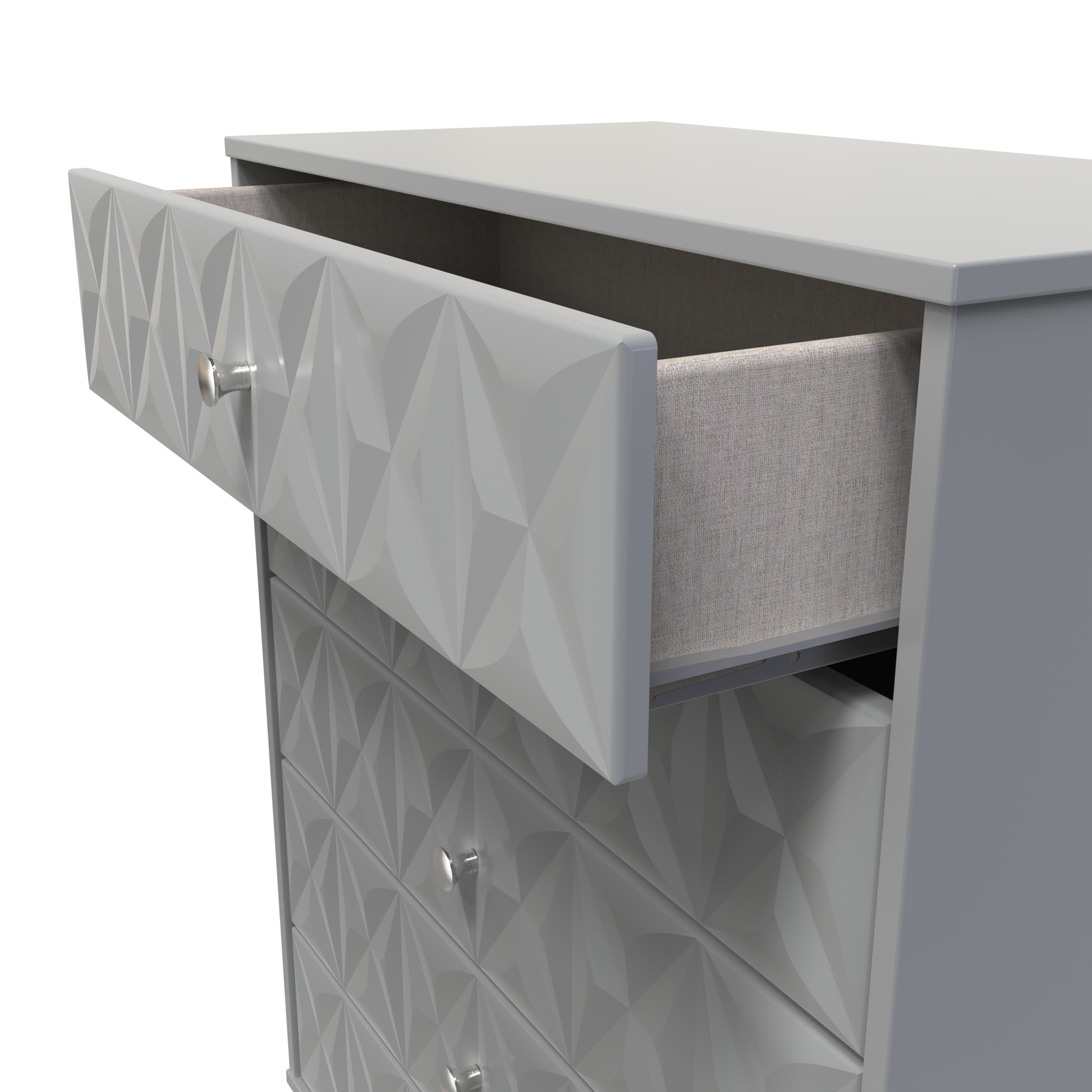 Pixel 5 Drawer Chest in Shadow Matt Colour