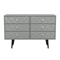 Pixel 6 Drawer Midi Chest in Dusk Grey 
