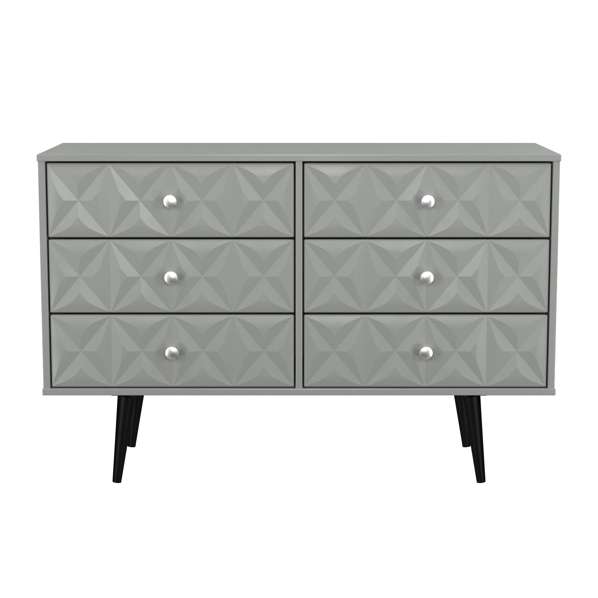Pixel 6 Drawer Midi Chest in Dusk Grey 