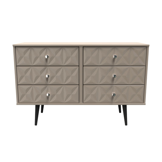 Pixel 6 Drawer Midi Chest in Mushroom Matt 