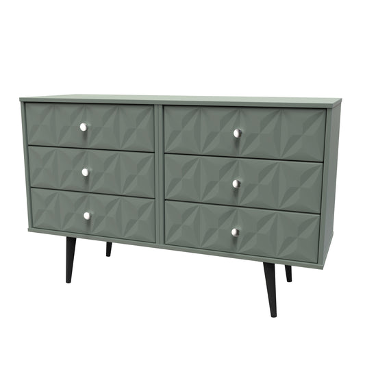 Pixel 6 Drawer Midi Chest in Reed Green 