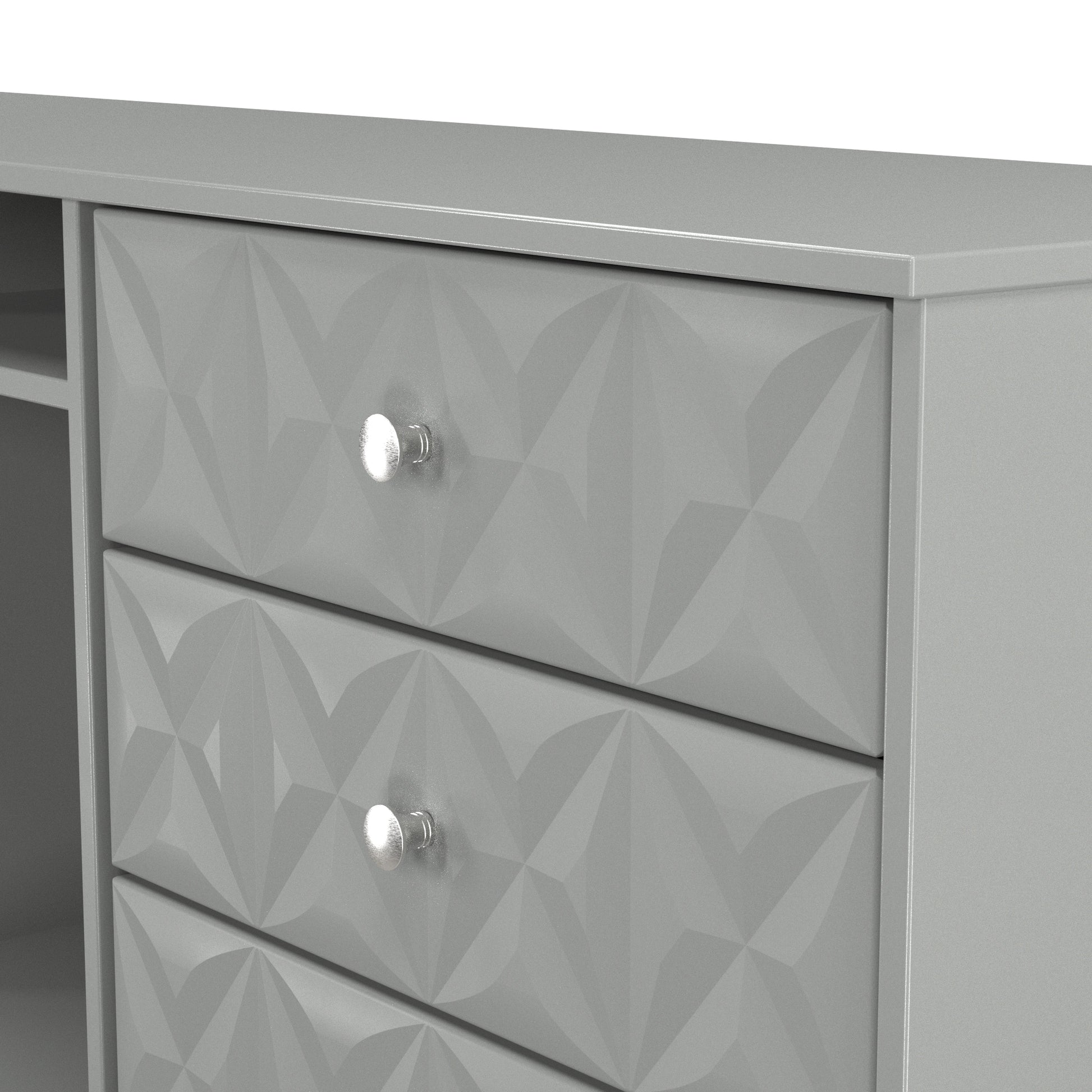 Pixel 6 Drawer TV Console Unit in Dusk Grey Colour for Sale