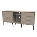 Pixel 6 Drawer TV Console Unit in Mushroom Matt Colour