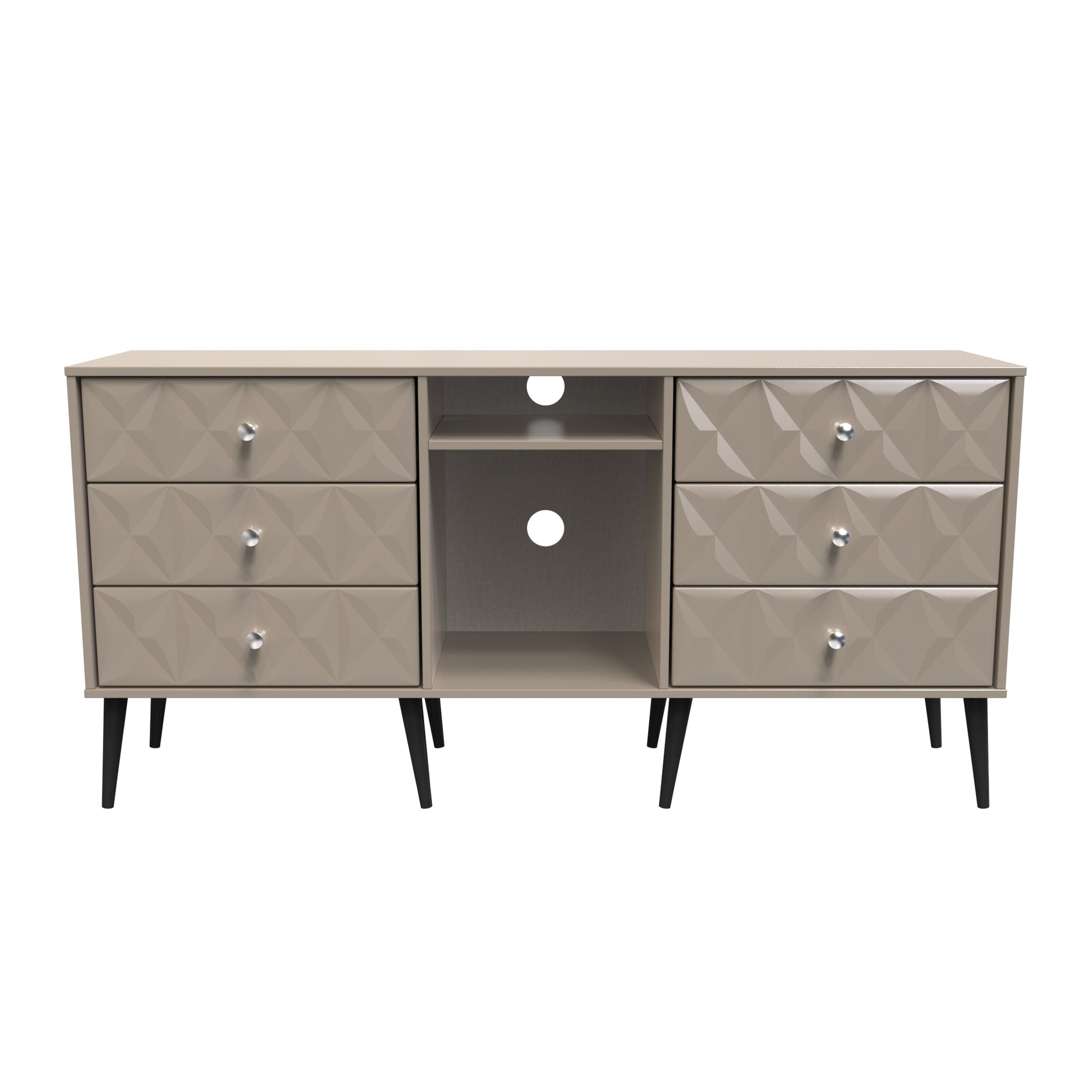 Pixel 6 Drawer TV Console Unit in Mushroom Matt Colour Online